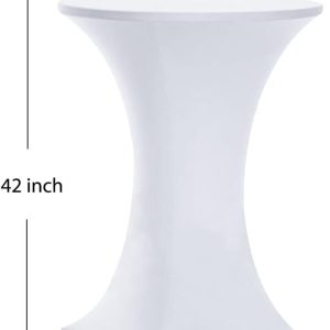 Spandex, White 30" Cocktail Table